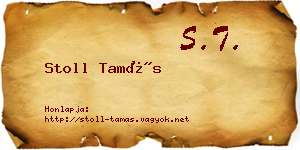 Stoll Tamás névjegykártya